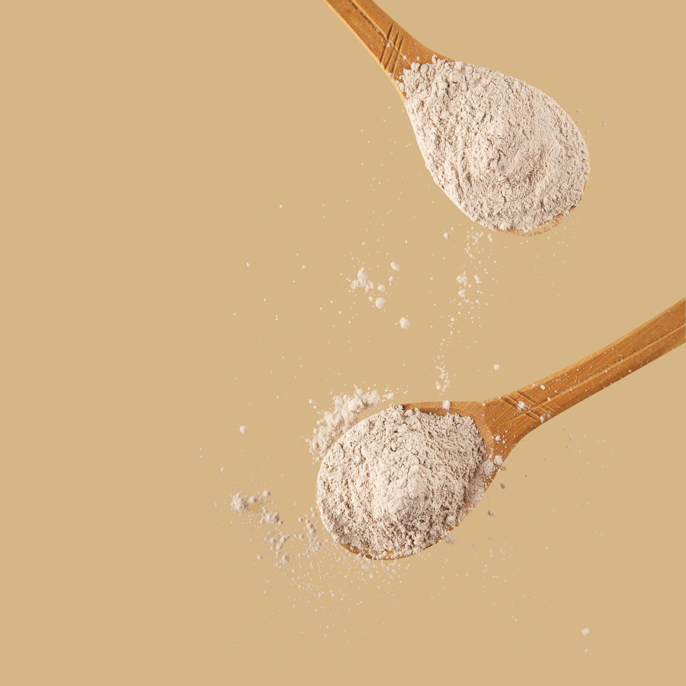 Two spoons of Habthera protein powder—clinical-grade whey protein isolate formulated for recovery, strength, and metabolic support.