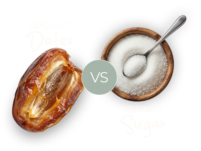 Dates vs refined sugar